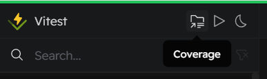 html coverage activation in Vitest UI